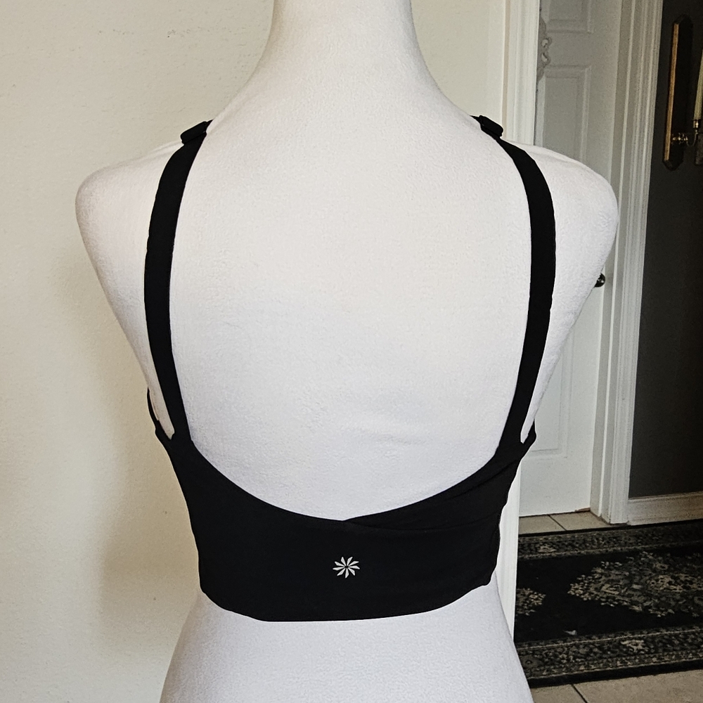 Athleta Black Crisscross Halter Top Size XS - Picture 6 of 9